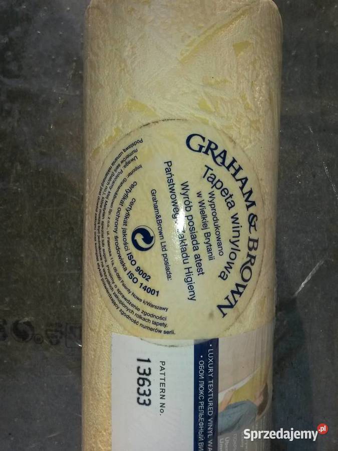 LUKSUSOWA STRUKTURALNA TAPETA WINYLOWA GRAHAM