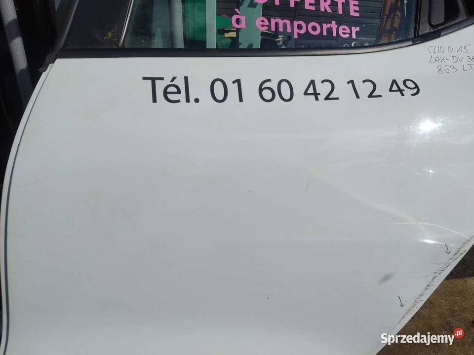 DRZWI LEWY TYŁ DV369 RENAULT CLIO IV osobowe