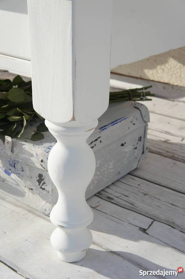 Stolik kawowy toczone nogi shabby chic prowansja Stoły, krzesła, biurka