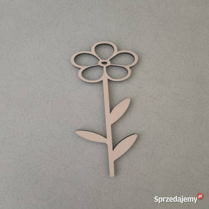 Kwiat sklejka drewno decoupage scrapbooking Tczew