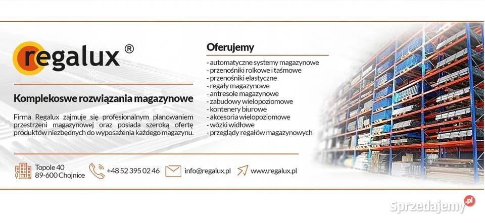 Regały półkowe ocynkowane system wtykowy Chojnice