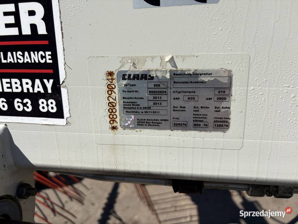 Zgrabiarka 2 karuzelowa Claas Liner 2900 89m Myszyniec