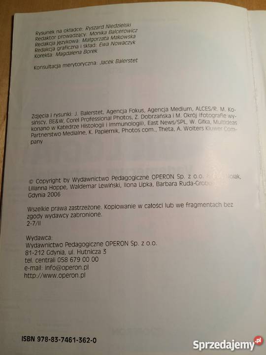 Biologia Vademecum Maturalne Operon Gdańsk