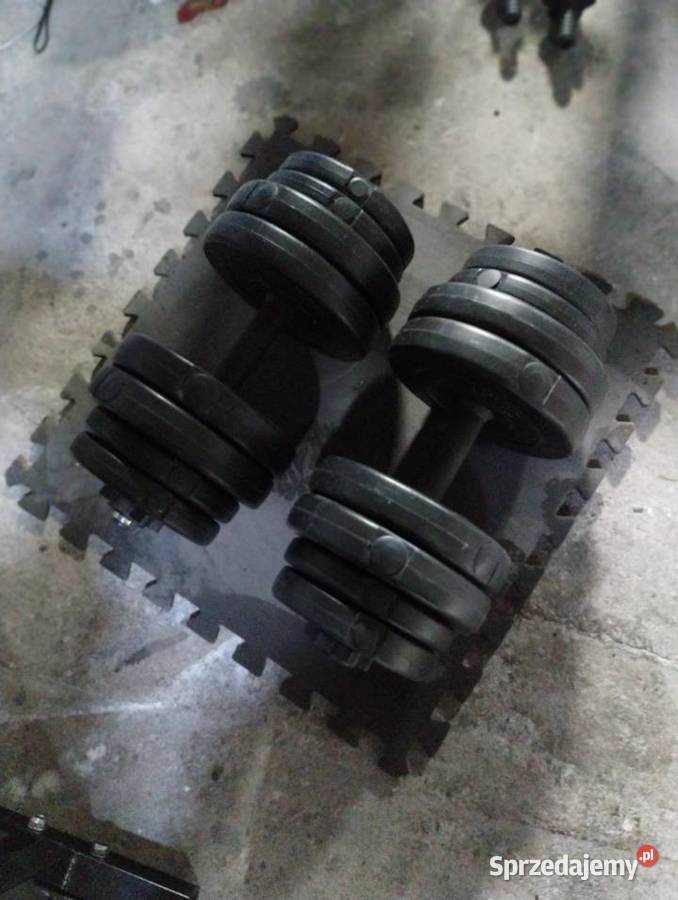 Kompletna siłownia ławka wyciąg obciążenie gryf Łuków