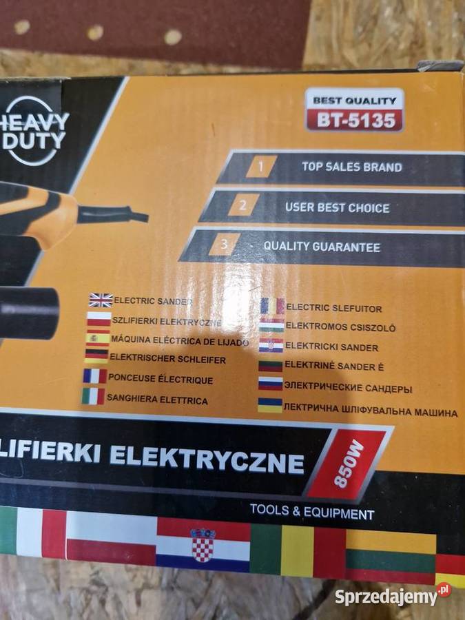 DUŻA SZLIFIERKA OSCYLACYJNA PROSTOKĄTNA 850W wielkopolskie Głogowa