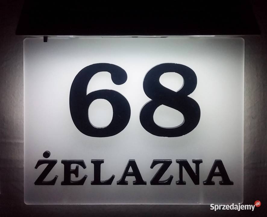 Numer na dom 3D LED solarny bateria słoneczna sprzedam
