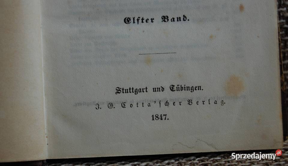 Schillers Sammtliche Werke Tom 11 1847 Zielona Góra