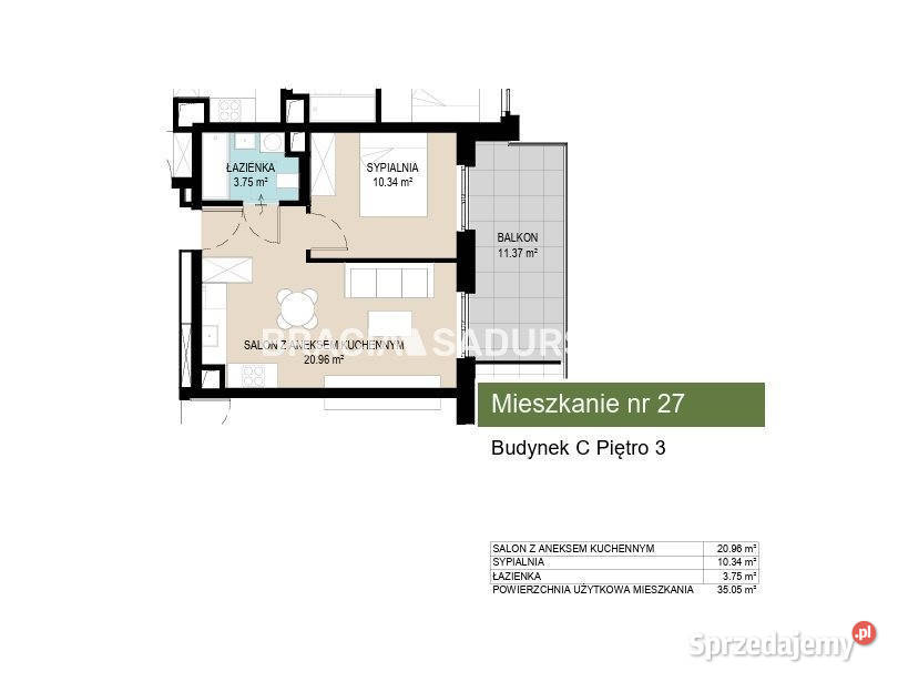 Sprzedaż mieszkania Kraków Kantrowicka 3505m 2