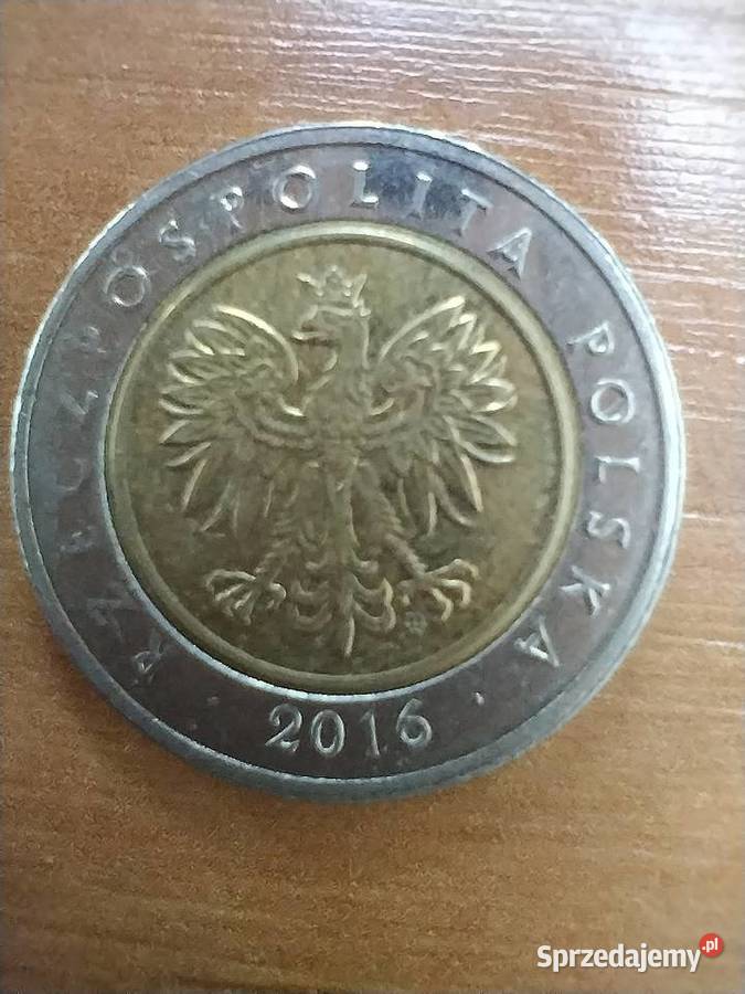 Moneta 5 z 2016 roku sprzedam