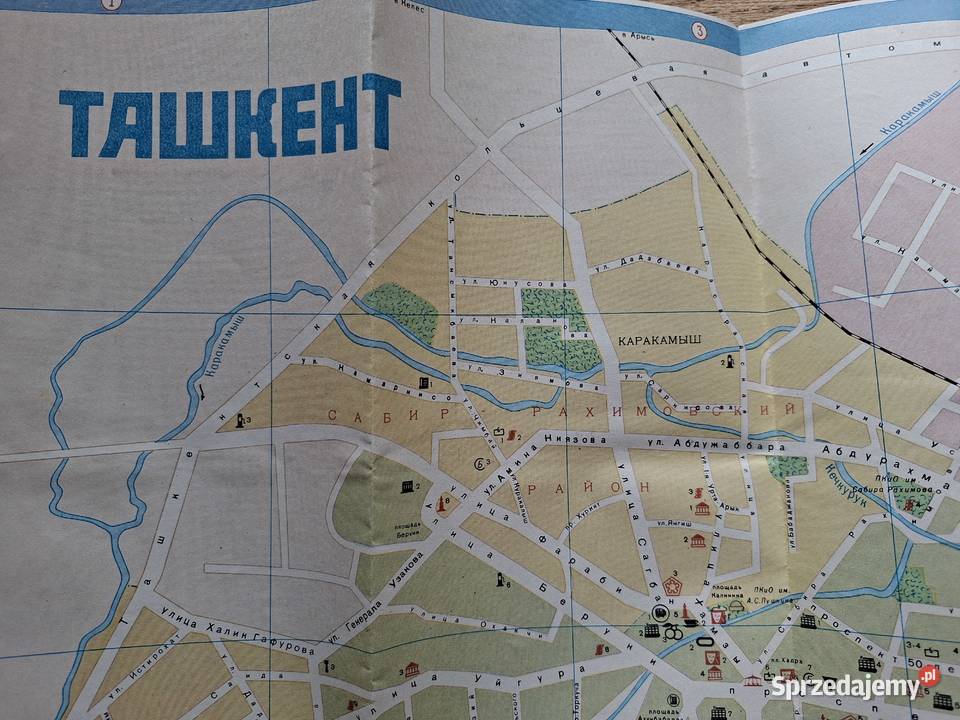 Taszkent plan miasta Kraków