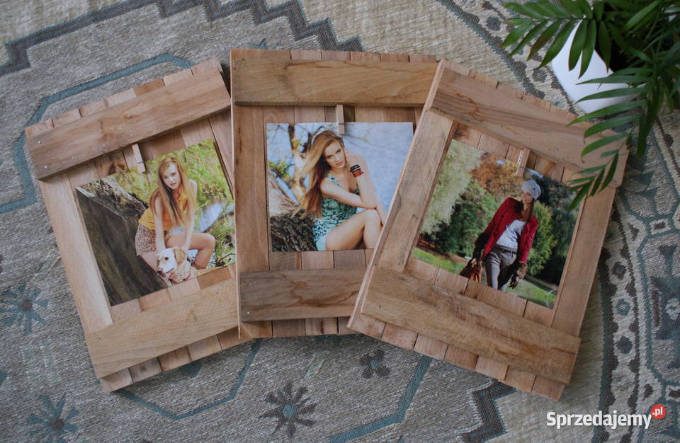 3x ramka drewniana na zdjecie obraz tryptyk podkarpackie Krosno