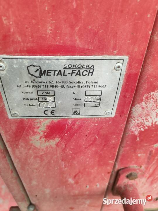 Prasa Metal fach Z 562 sprzedam