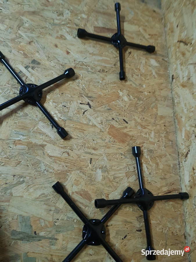 Klucz do kół 19 21 17 23mm krzyżakowy czarny Głogowa sprzedam