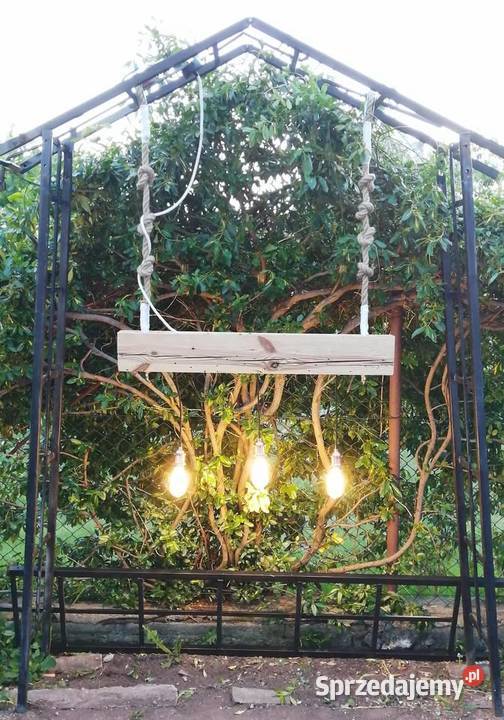 Lampa wisząca na linach regulowanych Styl Wejherowo