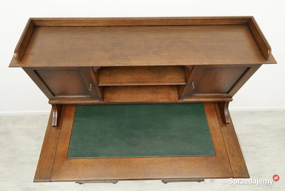 Zabytkowe secesyjne biurko z nadstawką renowacji Meble Jerka sprzedam