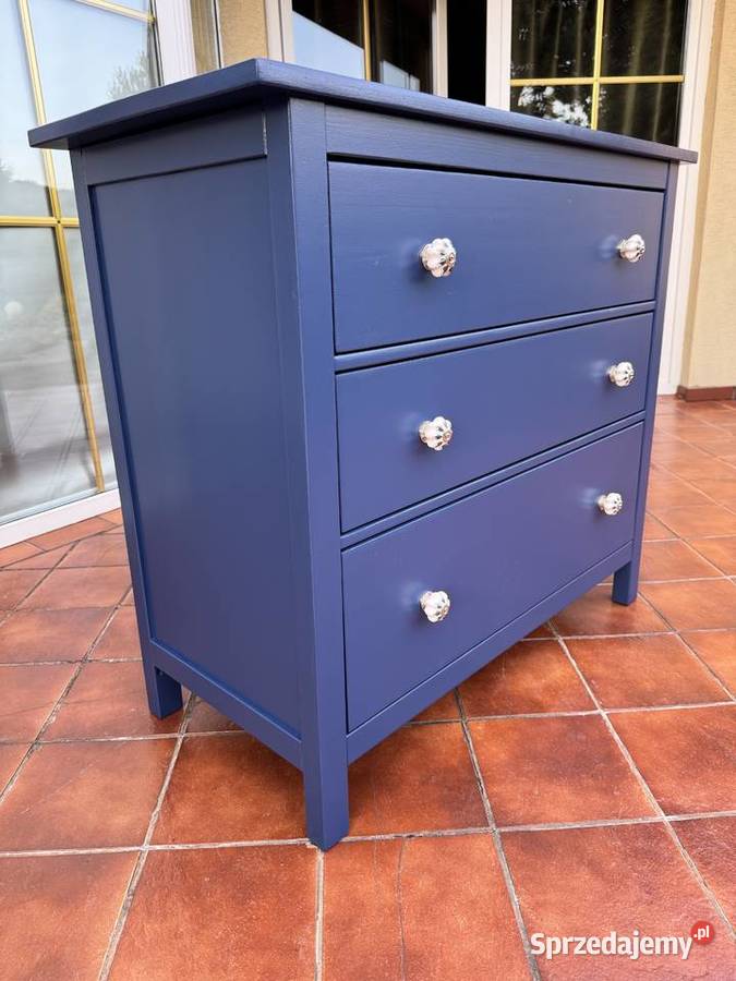 Komoda drewniana z szufladami granatowa szafka Komody Garwolin sprzedam