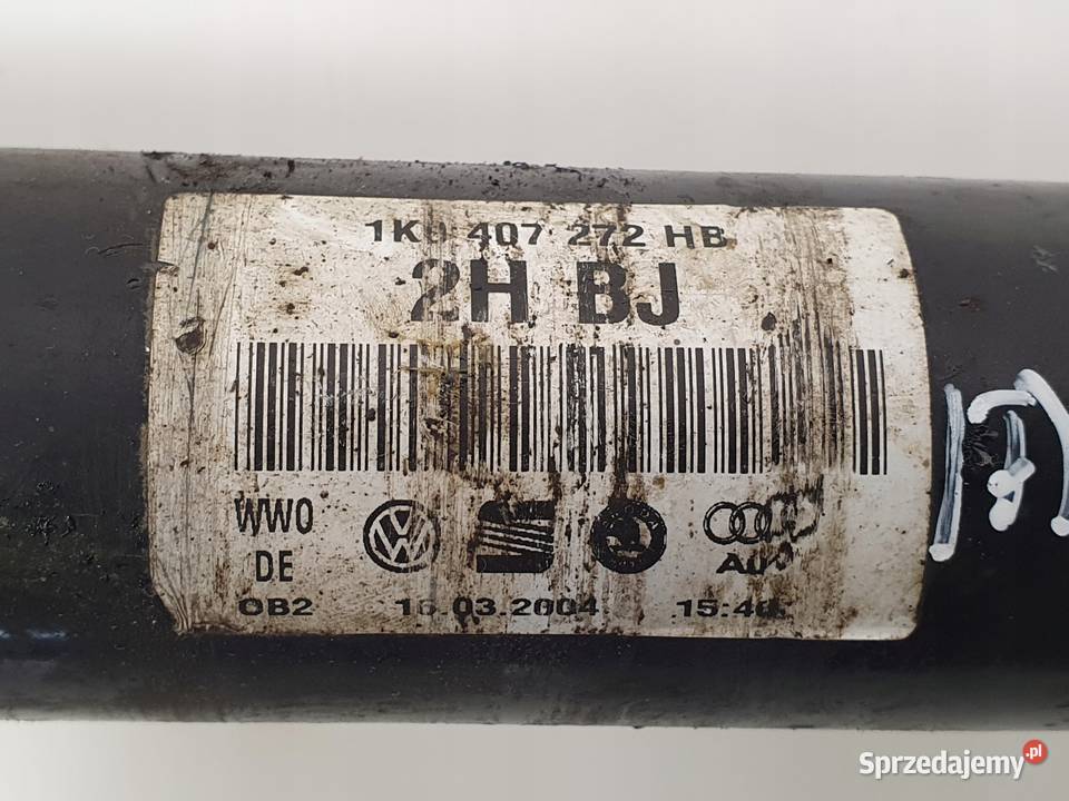PRAWA PRZEDNIA PÓŁOŚ Półośka przód pasażera Vw osobowe Półosie lubelskie Chełm