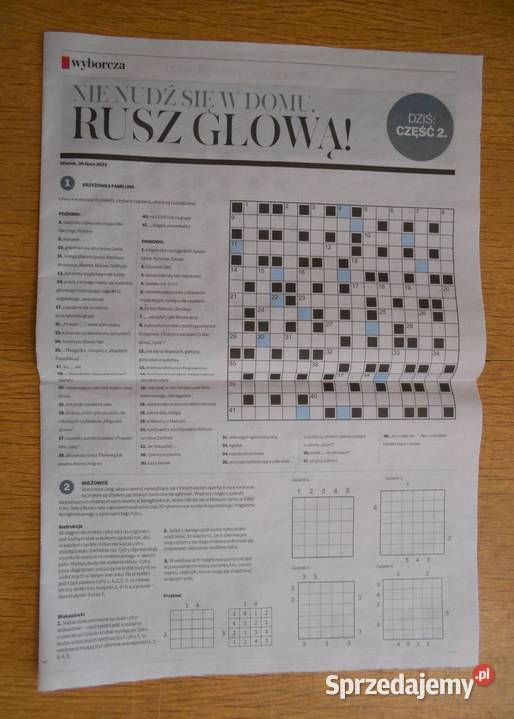 Nie nudź się w domu Rusz głową cz 1 i 2 G miękka lubelskie Parczew
