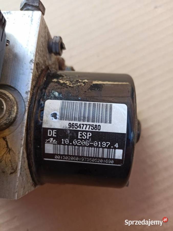 Pompa Abs Peugeot 1007 9654777580 10096011543 dolnośląskie Bolesławiec