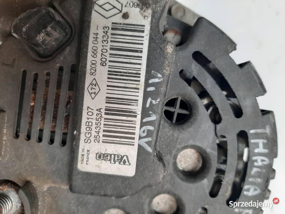 Renault Clio Thalia 12 16V alternator 8200660044 osobowe Ksawerów sprzedam