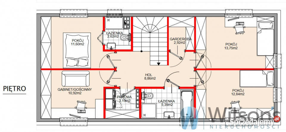 Dom bliźniak Halinów Północna 14428m2 mazowieckie