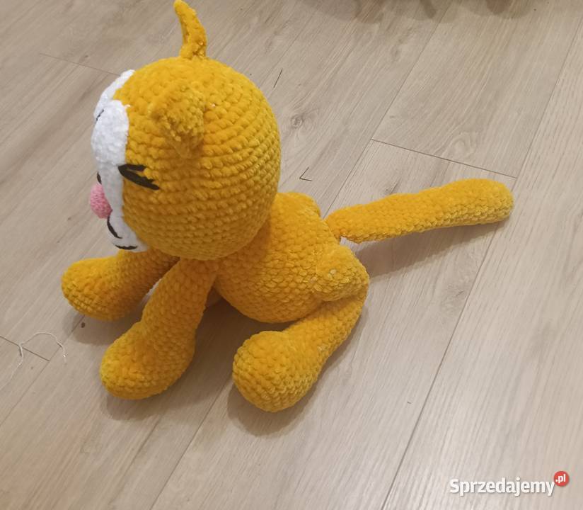 Kot Garfield szydełkowy rękodzieło warmińsko-mazurskie Mrągowo