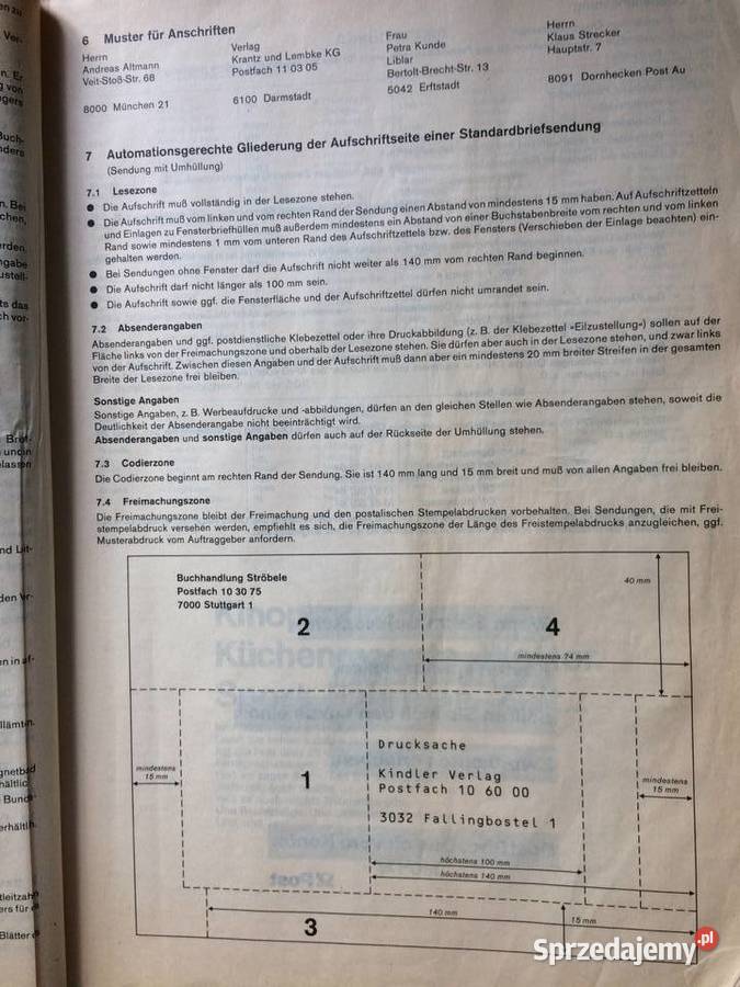 3792 Katalog Pocztowy Miejscowości Szczecin