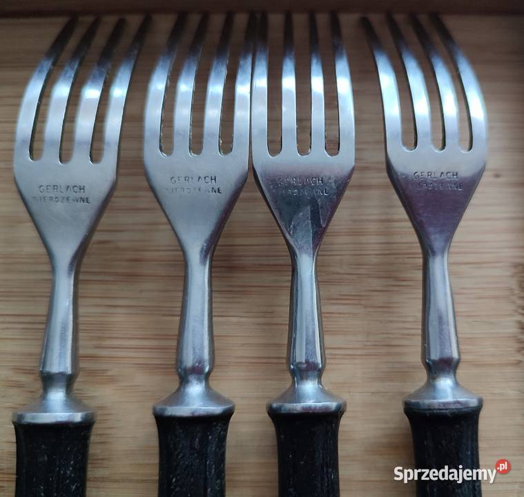 PRL Gerlach sztućce sygnowane mazowieckie Warszawa