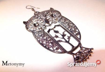 Srebrne kolczyki sowy śląskie Jaworzno