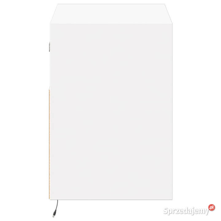 Ścienna szafka TV z LED biała 80x31x45 WM852327 Warszawa
