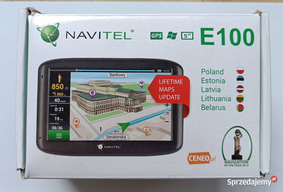 Nawigacja GPS Navitel E100 5 Mapy Polski Tryb Białystok sprzedam