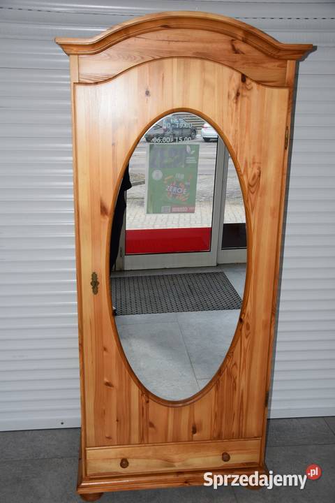 szafa z drewna sosnowego z lustrem nowa Olsztyn