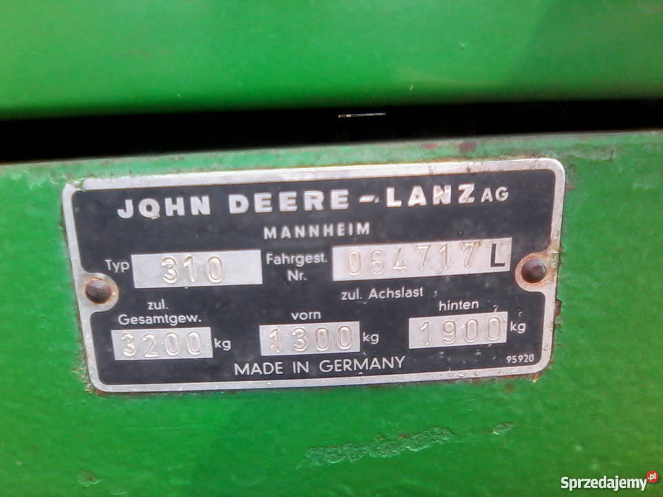 JOHN DEERLANZ Słowino