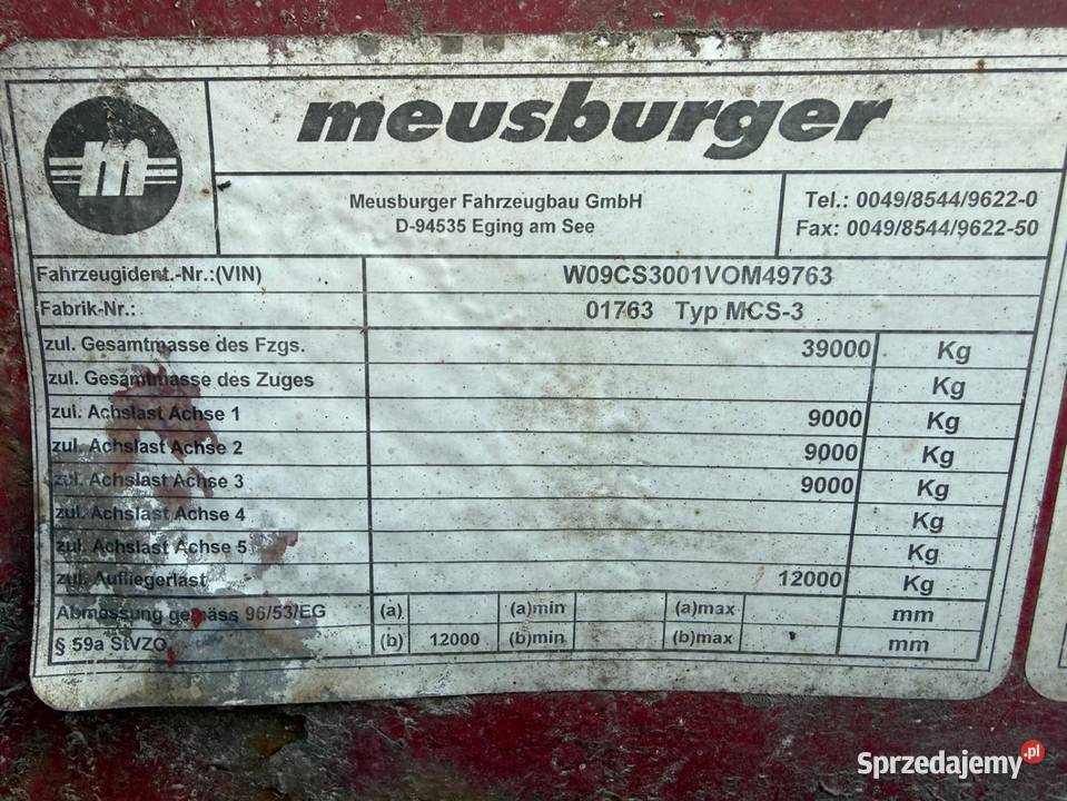 Naczepa do drewna Pozostałe Kolbuszowa Dolna