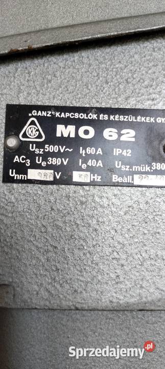 MO 62 wyłącznik olejowy śląskie Poręba