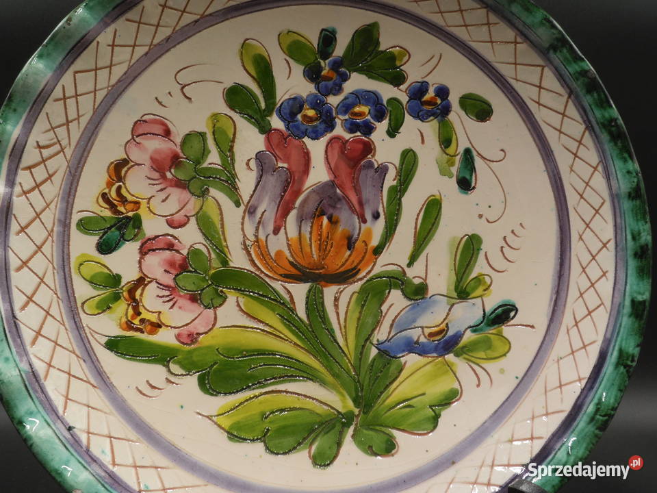 Talerz dekoracyjny CERAMIKA wielkopolskie Raszków