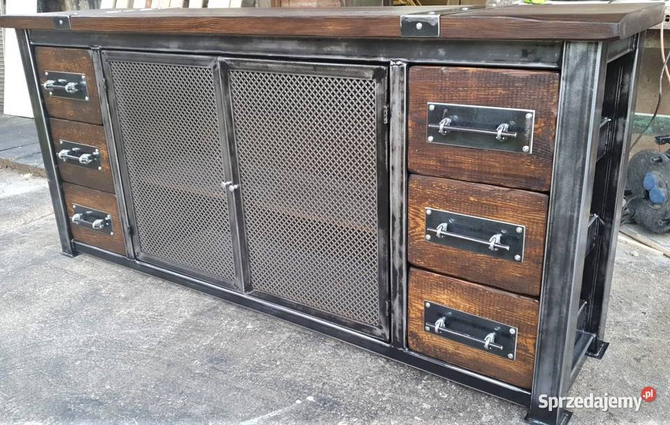 Industrialna komoda TV szafka loft Warszawa