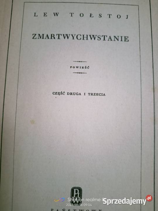 Zmartwychwstanie Tołstoj książki rosyjskie