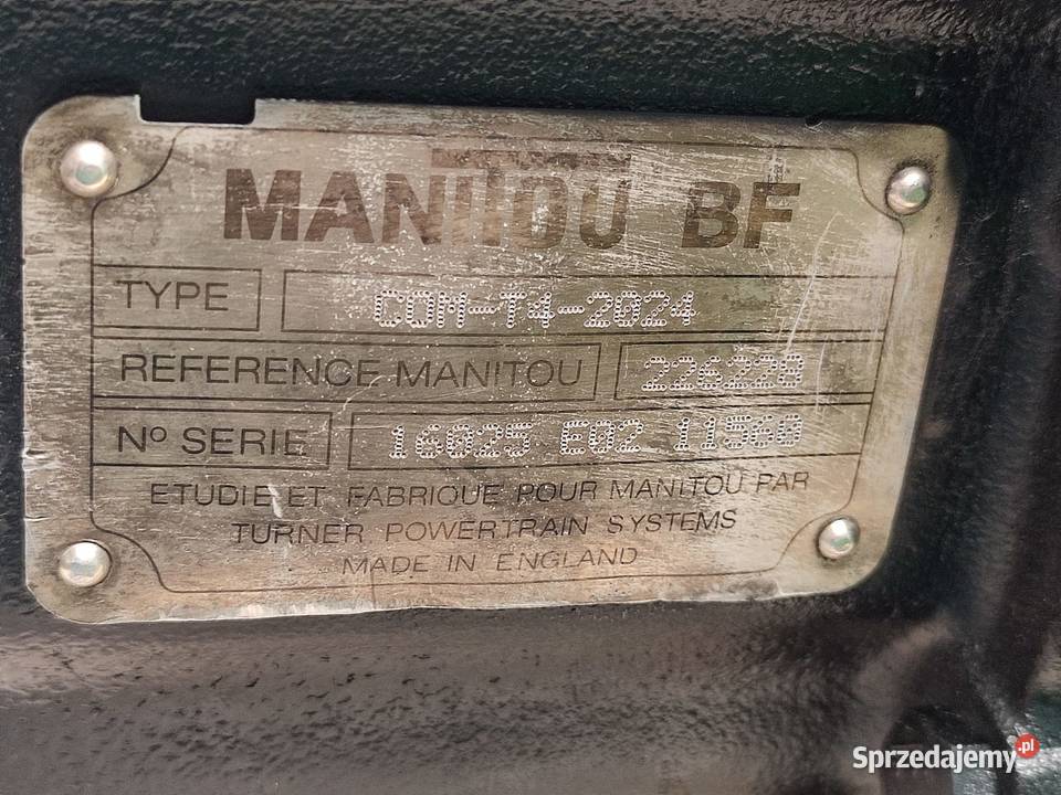Skrzynia biegów 226228 COMT42024 Manitou MLT Wilkowo