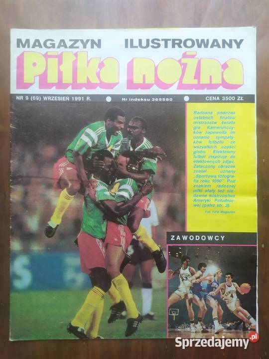 Piłka Nożna Magazyn rocznik 1991 kompletny Łódź