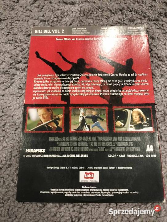 Kill Bill Vol2 DVD Nagradowice