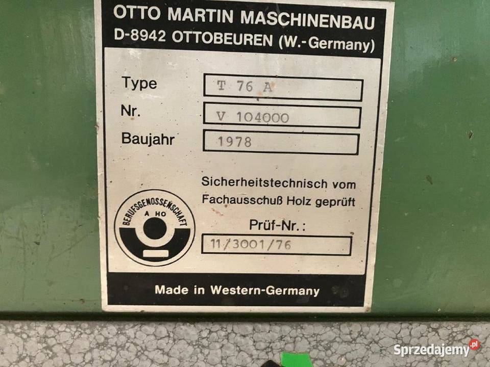 Piła formatowa MARTIN T 76 pomorskie Wejherowo