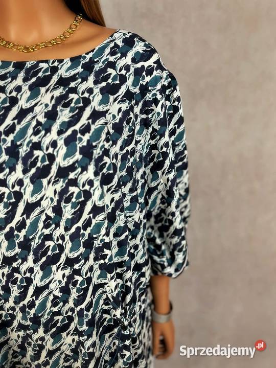 tunika 5XL 50 wiskoza oversize luźna wzór