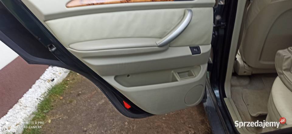 bmw x5 fotele boczki tylnia kanapa jasny srodek Imielin