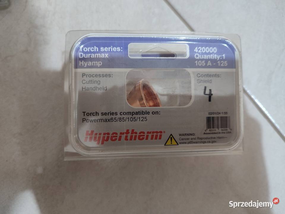 Końcówki do plazmy hypertherm Kraków sprzedam