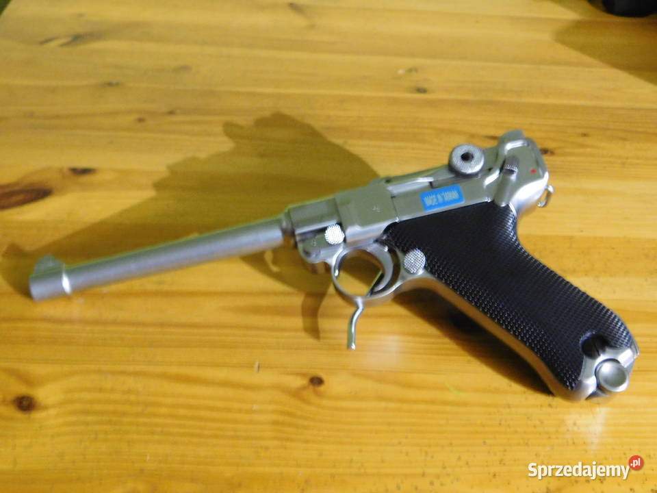 Replika pistoletu parabellum luger P08 WW CHROME Kęty