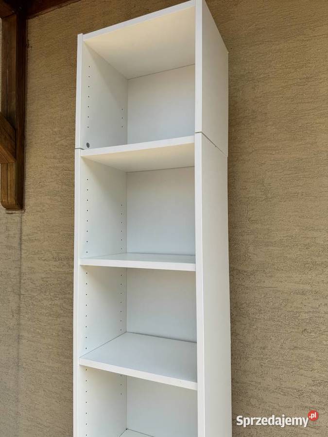 Regał z półkami biały słupek szafka na książki Garwolin
