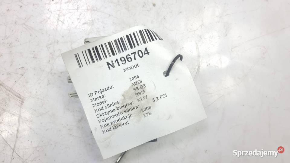 MODUŁ AUDI S8 D3 4F0907273A osobowe Lipno