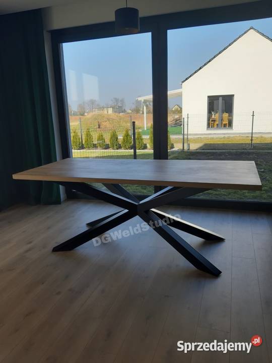 Stół dębowy SPIDER nowoczesny stół pająk loft 80cm małopolskie Wieliczka
