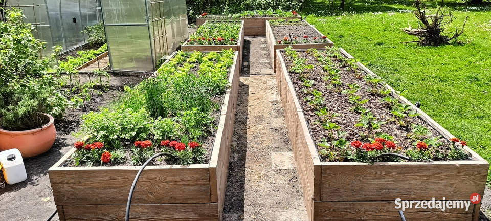 Warzywnik skrzynia betonowa imitacja drewna Poznań